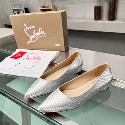 Cheap Christian Louboutin Flat Shoes For Women #1217058 Replica Wholesale [$102.00 USD] [ITEM#1217058] on Replica Christian Louboutin Flat Shoes