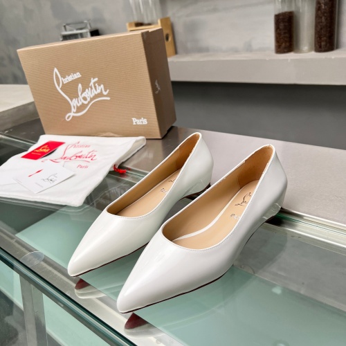 Cheap Christian Louboutin Flat Shoes For Women #1217060 Replica Wholesale [$102.00 USD] [ITEM#1217060] on Replica Christian Louboutin Flat Shoes