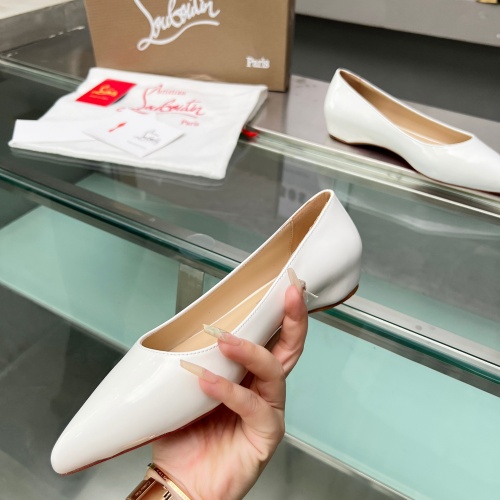 Cheap Christian Louboutin Flat Shoes For Women #1217060 Replica Wholesale [$102.00 USD] [ITEM#1217060] on Replica Christian Louboutin Flat Shoes