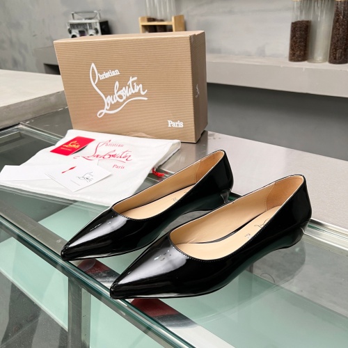 Cheap Christian Louboutin Flat Shoes For Women #1217061 Replica Wholesale [$102.00 USD] [ITEM#1217061] on Replica Christian Louboutin Flat Shoes