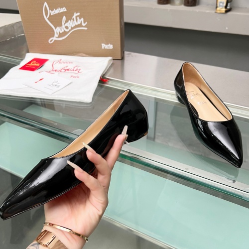 Cheap Christian Louboutin Flat Shoes For Women #1217061 Replica Wholesale [$102.00 USD] [ITEM#1217061] on Replica Christian Louboutin Flat Shoes