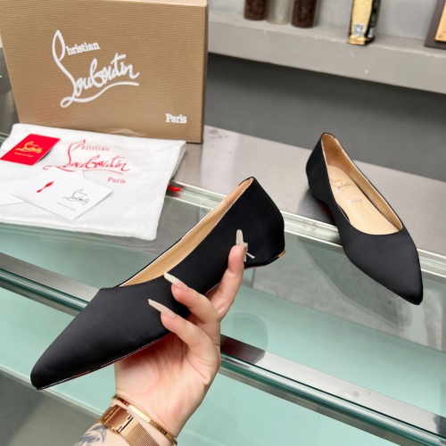 Cheap Christian Louboutin Flat Shoes For Women #1217062 Replica Wholesale [$102.00 USD] [ITEM#1217062] on Replica Christian Louboutin Flat Shoes