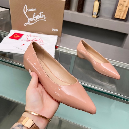 Cheap Christian Louboutin Flat Shoes For Women #1217065 Replica Wholesale [$102.00 USD] [ITEM#1217065] on Replica Christian Louboutin Flat Shoes