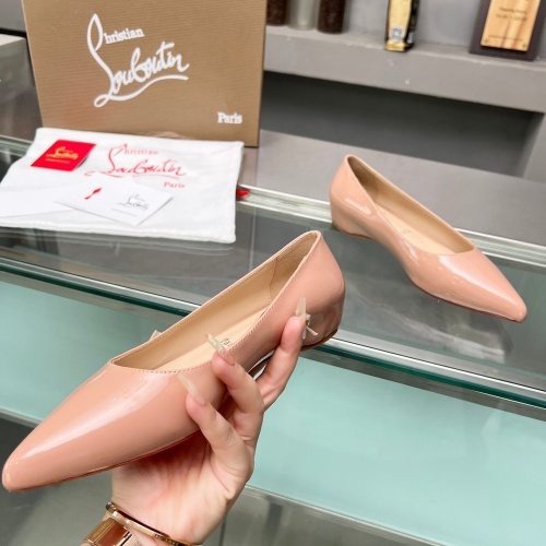 Cheap Christian Louboutin Flat Shoes For Women #1217065 Replica Wholesale [$102.00 USD] [ITEM#1217065] on Replica Christian Louboutin Flat Shoes