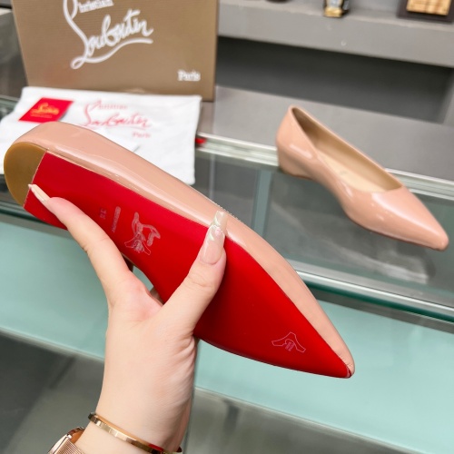 Cheap Christian Louboutin Flat Shoes For Women #1217065 Replica Wholesale [$102.00 USD] [ITEM#1217065] on Replica Christian Louboutin Flat Shoes