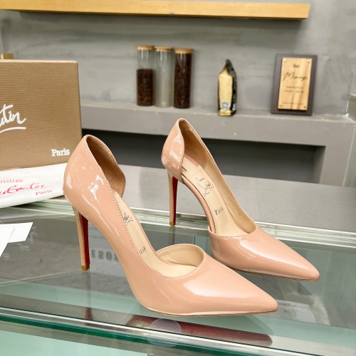 Cheap Christian Louboutin High-heeled shoes For Women #1217067 Replica Wholesale [$102.00 USD] [ITEM#1217067] on Replica Christian Louboutin High-heeled shoes