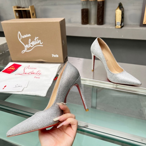 Cheap Christian Louboutin High-heeled shoes For Women #1217077 Replica Wholesale [$102.00 USD] [ITEM#1217077] on Replica Christian Louboutin High-heeled shoes