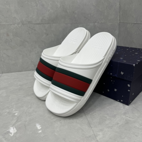 Cheap Gucci Slippers For Men #1217134 Replica Wholesale [$64.00 USD] [ITEM#1217134] on Replica Gucci Slippers