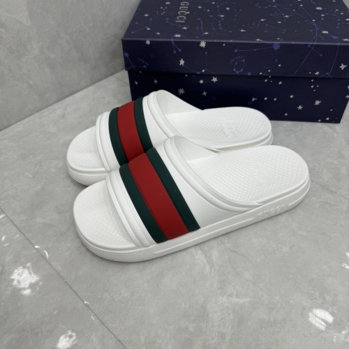 Cheap Gucci Slippers For Men #1217134 Replica Wholesale [$64.00 USD] [ITEM#1217134] on Replica Gucci Slippers