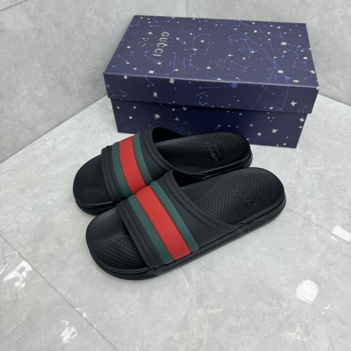 Cheap Gucci Slippers For Men #1217136 Replica Wholesale [$64.00 USD] [ITEM#1217136] on Replica Gucci Slippers