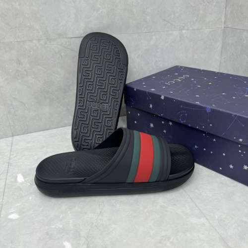 Cheap Gucci Slippers For Men #1217136 Replica Wholesale [$64.00 USD] [ITEM#1217136] on Replica Gucci Slippers