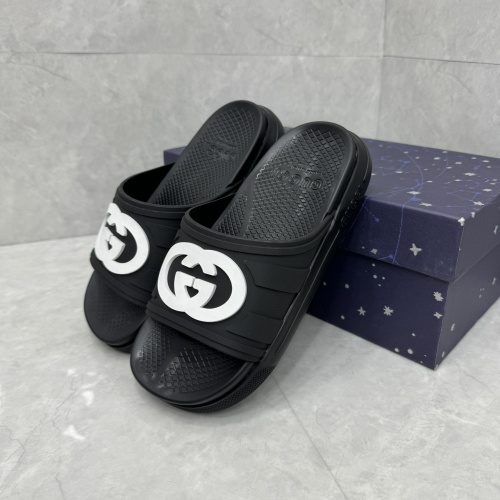 Cheap Gucci Slippers For Men #1217143 Replica Wholesale [$64.00 USD] [ITEM#1217143] on Replica Gucci Slippers