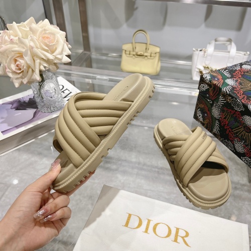 Cheap Christian Dior Slippers For Women #1217155 Replica Wholesale [$88.00 USD] [ITEM#1217155] on Replica Christian Dior Slippers