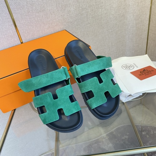 Cheap Hermes Slippers For Men #1217176 Replica Wholesale [$76.00 USD] [ITEM#1217176] on Replica Hermes Slippers