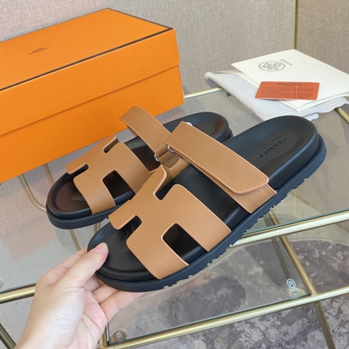 Cheap Hermes Slippers For Men #1217182 Replica Wholesale [$76.00 USD] [ITEM#1217182] on Replica Hermes Slippers