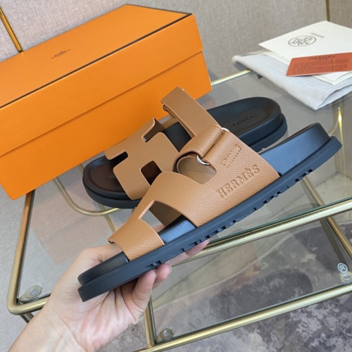 Cheap Hermes Slippers For Men #1217182 Replica Wholesale [$76.00 USD] [ITEM#1217182] on Replica Hermes Slippers