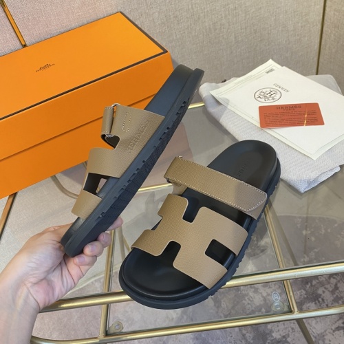 Cheap Hermes Slippers For Men #1217185 Replica Wholesale [$76.00 USD] [ITEM#1217185] on Replica Hermes Slippers