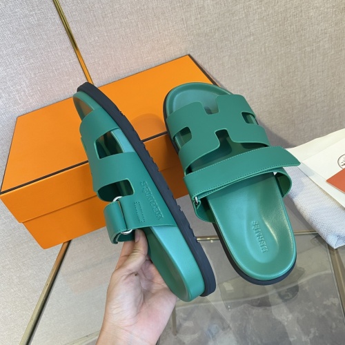 Cheap Hermes Slippers For Men #1217226 Replica Wholesale [$82.00 USD] [ITEM#1217226] on Replica Hermes Slippers