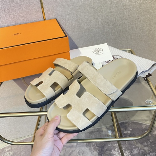 Cheap Hermes Slippers For Men #1217248 Replica Wholesale [$82.00 USD] [ITEM#1217248] on Replica Hermes Slippers