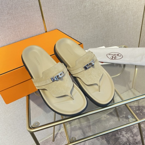 Cheap Hermes Slippers For Men #1217262 Replica Wholesale [$82.00 USD] [ITEM#1217262] on Replica Hermes Slippers