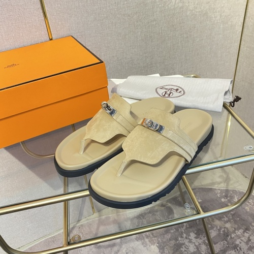 Cheap Hermes Slippers For Men #1217262 Replica Wholesale [$82.00 USD] [ITEM#1217262] on Replica Hermes Slippers