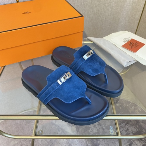 Cheap Hermes Slippers For Men #1217266 Replica Wholesale [$82.00 USD] [ITEM#1217266] on Replica Hermes Slippers