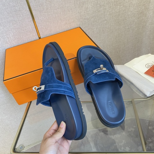 Cheap Hermes Slippers For Men #1217266 Replica Wholesale [$82.00 USD] [ITEM#1217266] on Replica Hermes Slippers