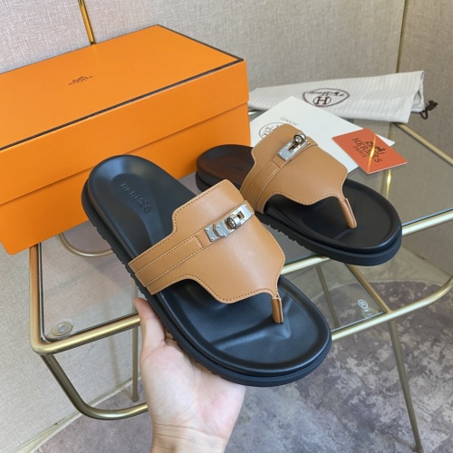 Cheap Hermes Slippers For Men #1217271 Replica Wholesale [$76.00 USD] [ITEM#1217271] on Replica Hermes Slippers