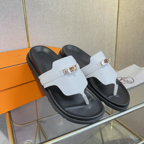 Cheap Hermes Slippers For Men #1217273 Replica Wholesale [$76.00 USD] [ITEM#1217273] on Replica Hermes Slippers