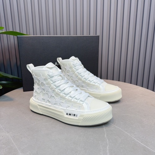 Cheap Amiri High Tops Shoes For Men #1217529 Replica Wholesale [$122.00 USD] [ITEM#1217529] on Replica Amiri High Tops Shoes