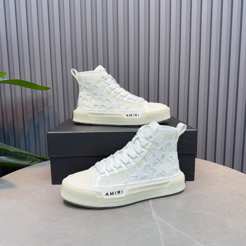 Cheap Amiri High Tops Shoes For Men #1217529 Replica Wholesale [$122.00 USD] [ITEM#1217529] on Replica Amiri High Tops Shoes