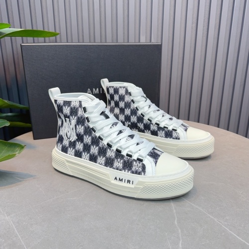 Cheap Amiri High Tops Shoes For Men #1217537 Replica Wholesale [$122.00 USD] [ITEM#1217537] on Replica Amiri High Tops Shoes