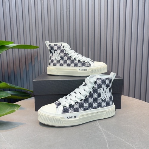 Cheap Amiri High Tops Shoes For Men #1217537 Replica Wholesale [$122.00 USD] [ITEM#1217537] on Replica Amiri High Tops Shoes