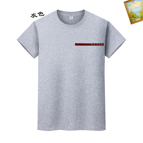 Cheap Prada T-Shirts Short Sleeved For Unisex #1217587 Replica Wholesale [$25.00 USD] [ITEM#1217587] on Replica Prada T-Shirts