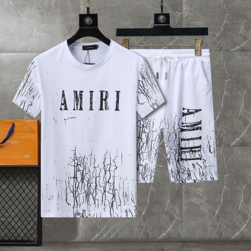 Cheap Amiri Tracksuits Short Sleeved For Men #1217885 Replica Wholesale [$56.00 USD] [ITEM#1217885] on Replica Amiri Tracksuits