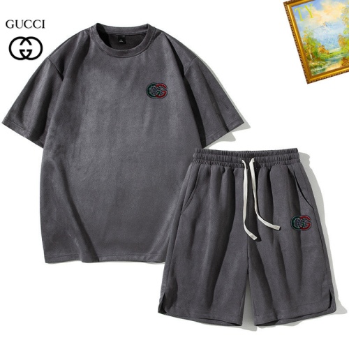 Cheap Gucci Tracksuits Short Sleeved For Men #1218007 Replica Wholesale [$48.00 USD] [ITEM#1218007] on Replica Gucci Tracksuits