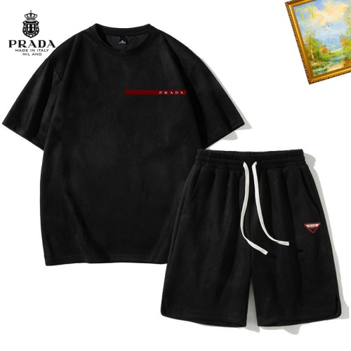 Cheap Prada Tracksuits Short Sleeved For Men #1218057 Replica Wholesale [$48.00 USD] [ITEM#1218057] on Replica Prada Tracksuits