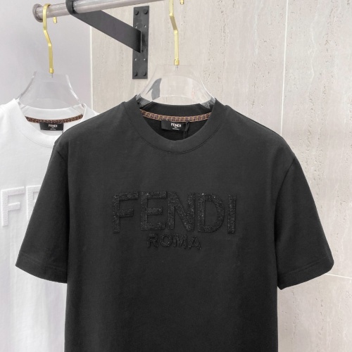 Cheap Fendi T-Shirts Short Sleeved For Unisex #1218376 Replica Wholesale [$64.00 USD] [ITEM#1218376] on Replica Fendi T-Shirts