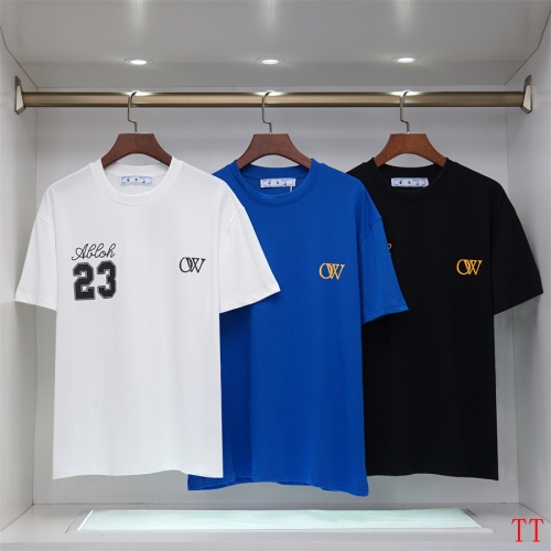 Cheap Off-White T-Shirts Short Sleeved For Unisex #1218435 Replica Wholesale [$32.00 USD] [ITEM#1218435] on Replica Off-White T-Shirts