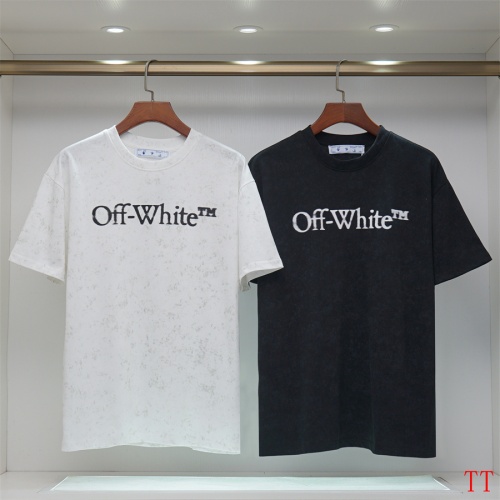 Cheap Off-White T-Shirts Short Sleeved For Unisex #1218437 Replica Wholesale [$32.00 USD] [ITEM#1218437] on Replica Off-White T-Shirts