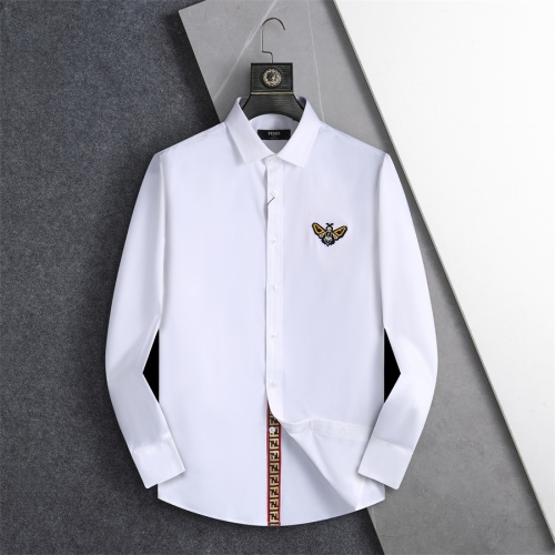 Cheap Fendi Shirts Long Sleeved For Men #1218528 Replica Wholesale [$40.00 USD] [ITEM#1218528] on Replica Fendi Shirts