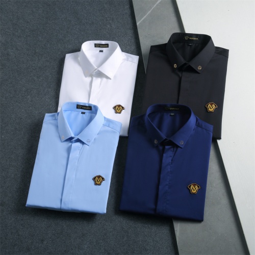 Cheap Versace Shirts Long Sleeved For Men #1218540 Replica Wholesale [$48.00 USD] [ITEM#1218540] on Replica Versace Shirts