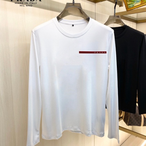 Cheap Prada T-Shirts Long Sleeved For Unisex #1218588 Replica Wholesale [$34.00 USD] [ITEM#1218588] on Replica Prada T-Shirts