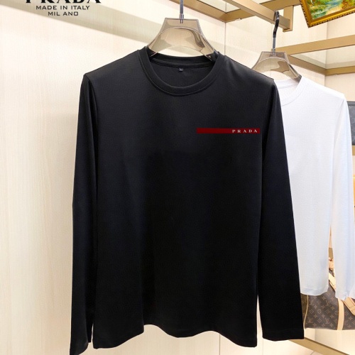 Cheap Prada T-Shirts Long Sleeved For Unisex #1218589 Replica Wholesale [$34.00 USD] [ITEM#1218589] on Replica Prada T-Shirts