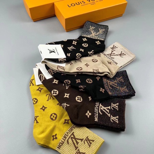 Cheap Louis Vuitton LV Socks For Women #1218761 Replica Wholesale [$29.00 USD] [ITEM#1218761] on Replica Louis Vuitton LV Socks