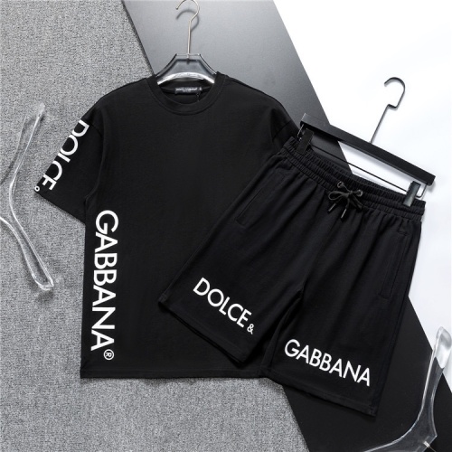 Cheap Dolce &amp; Gabbana D&amp;G Tracksuits Short Sleeved For Men #1218838 Replica Wholesale [$48.00 USD] [ITEM#1218838] on Replica Dolce &amp; Gabbana D&amp;G Tracksuits