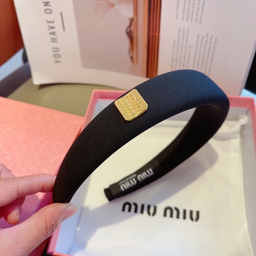 Cheap MIU MIU Headband For Women #1218854 Replica Wholesale [$27.00 USD] [ITEM#1218854] on Replica MIU MIU Headband