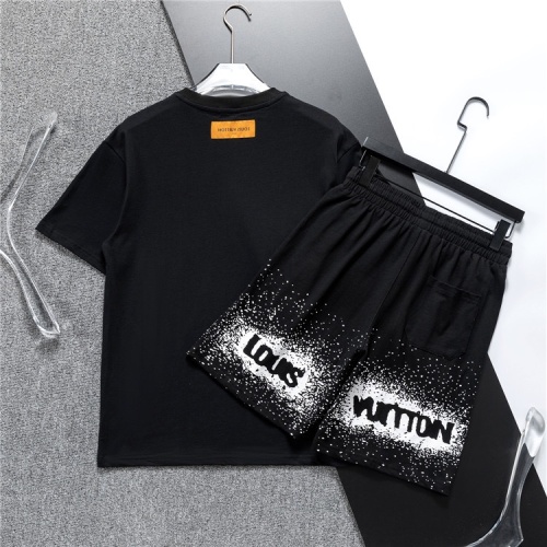 Cheap Louis Vuitton LV Tracksuits Short Sleeved For Men #1218897 Replica Wholesale [$48.00 USD] [ITEM#1218897] on Replica Louis Vuitton LV Tracksuits