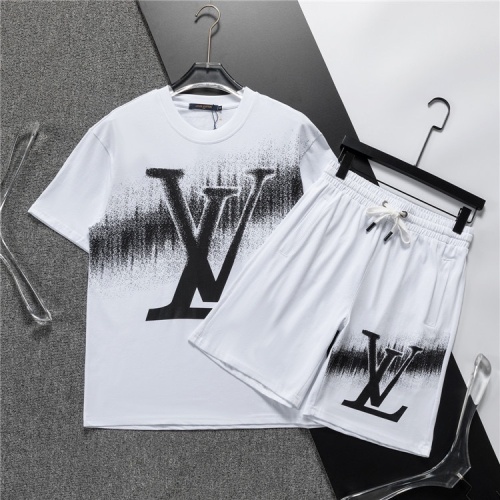 Cheap Louis Vuitton LV Tracksuits Short Sleeved For Men #1218898 Replica Wholesale [$48.00 USD] [ITEM#1218898] on Replica Louis Vuitton LV Tracksuits