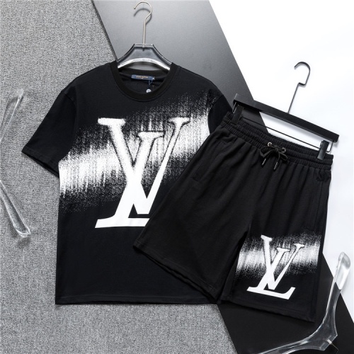 Cheap Louis Vuitton LV Tracksuits Short Sleeved For Men #1218899 Replica Wholesale [$48.00 USD] [ITEM#1218899] on Replica Louis Vuitton LV Tracksuits